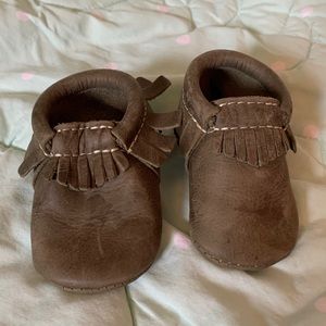 Freshly picked brown moccasins size 2